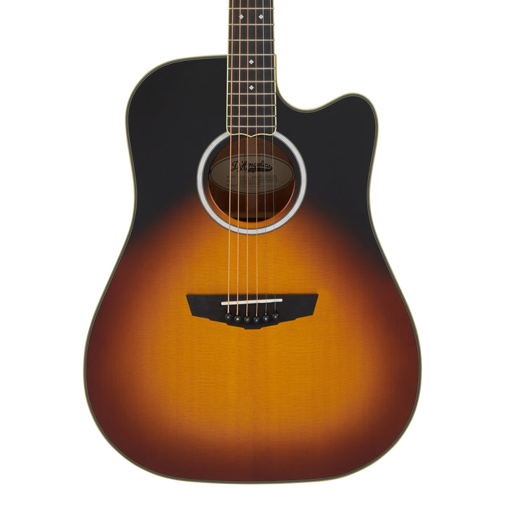 D'Angelico DAED500VSNGP2 Bowery Dreadnought CE Includes Hard Case - Vintage Sunset