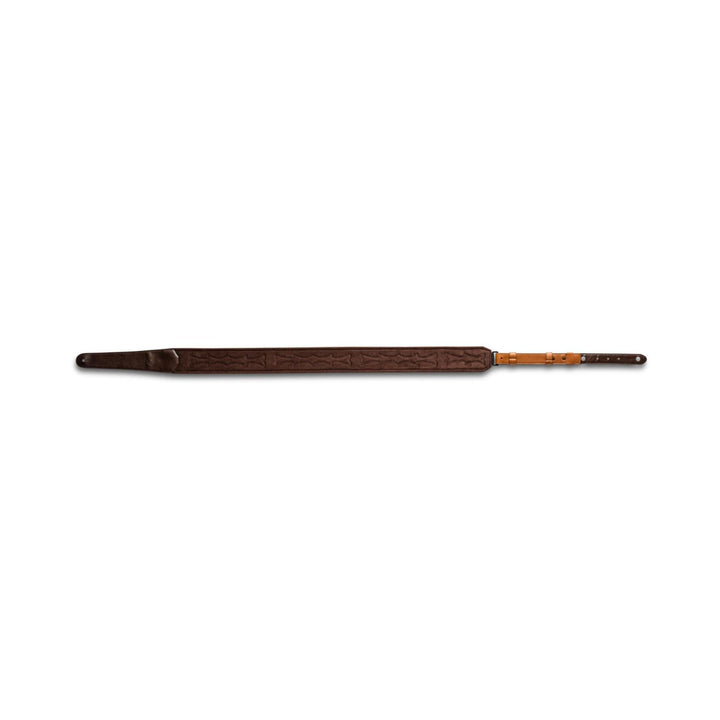 Taylor Vegan Leather Strap,Tan w/Stitching, 2.75",Embossed Logo