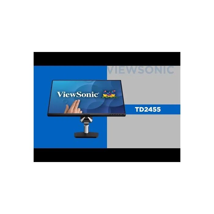 Viewsonic TD2455 24" PCT Touch Monitor  Full HD 1080p, 10-Point Touch, Advanced Ergonomic Stand
