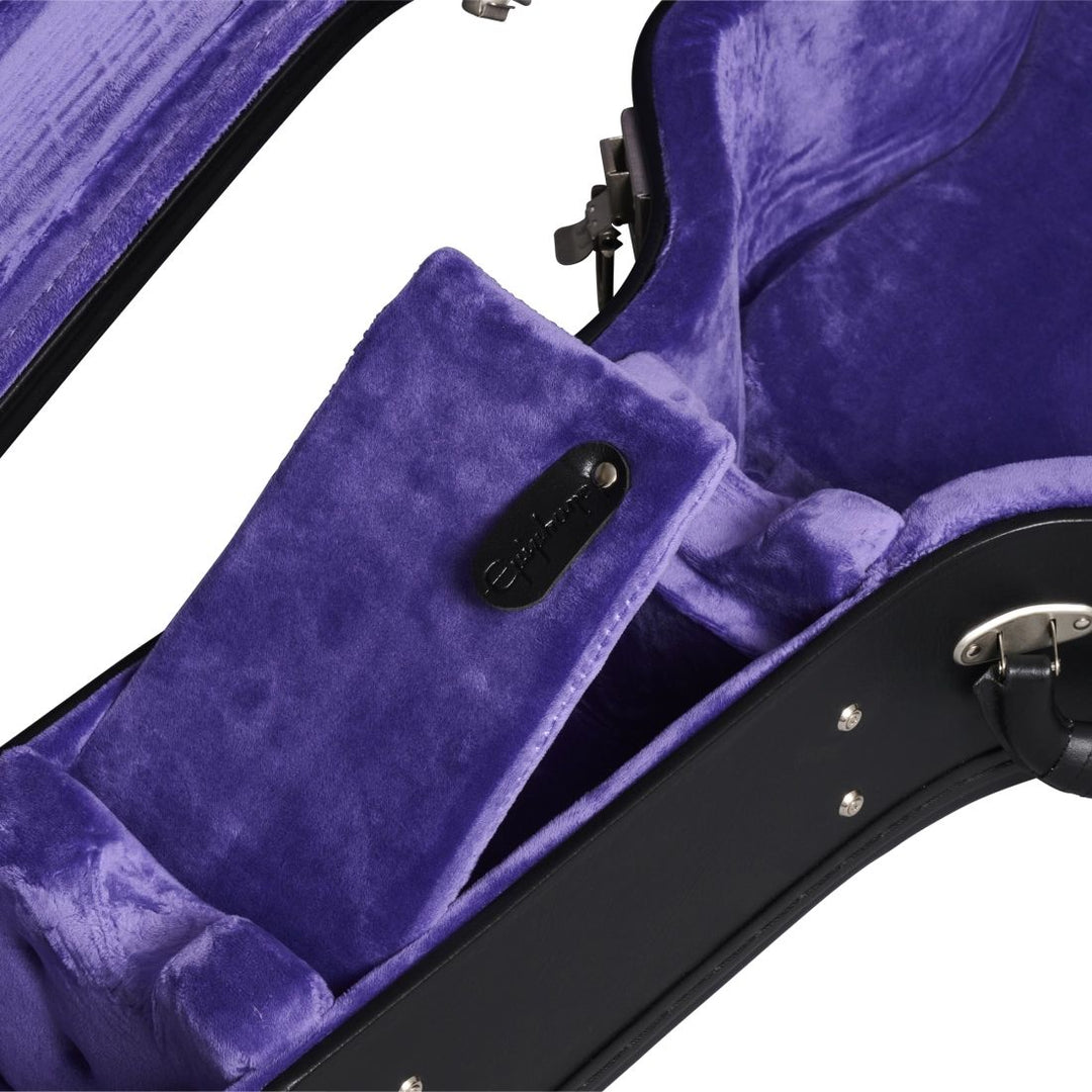 Epiphone J-180 LS Acoustic/Electric Guitar with Hardshell Case - Lavender