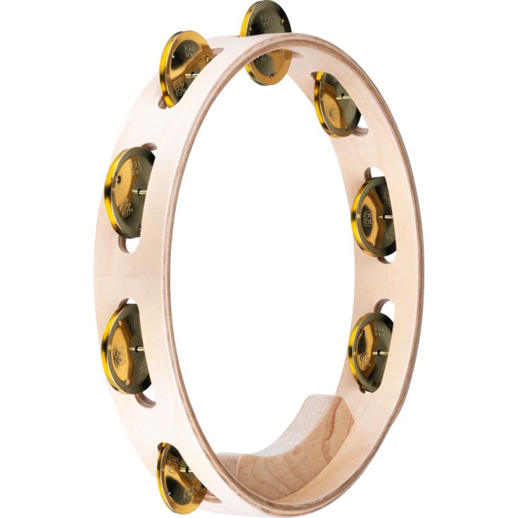 Meinl Percussion 10" Artisan Edition Tambourine Single row Solid brass 44mm jingles