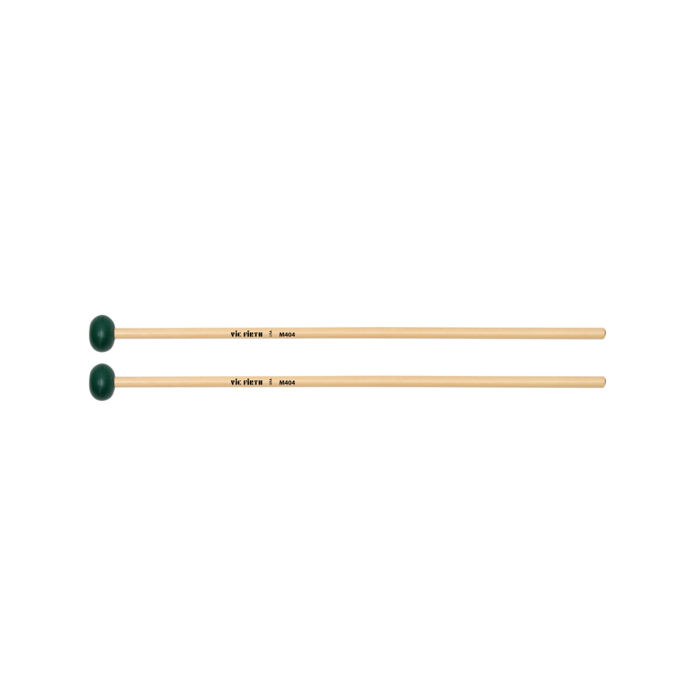 Vic Firth M404 Articulate Series Keyboard Mallet - Medium Hard Rubber, Oval