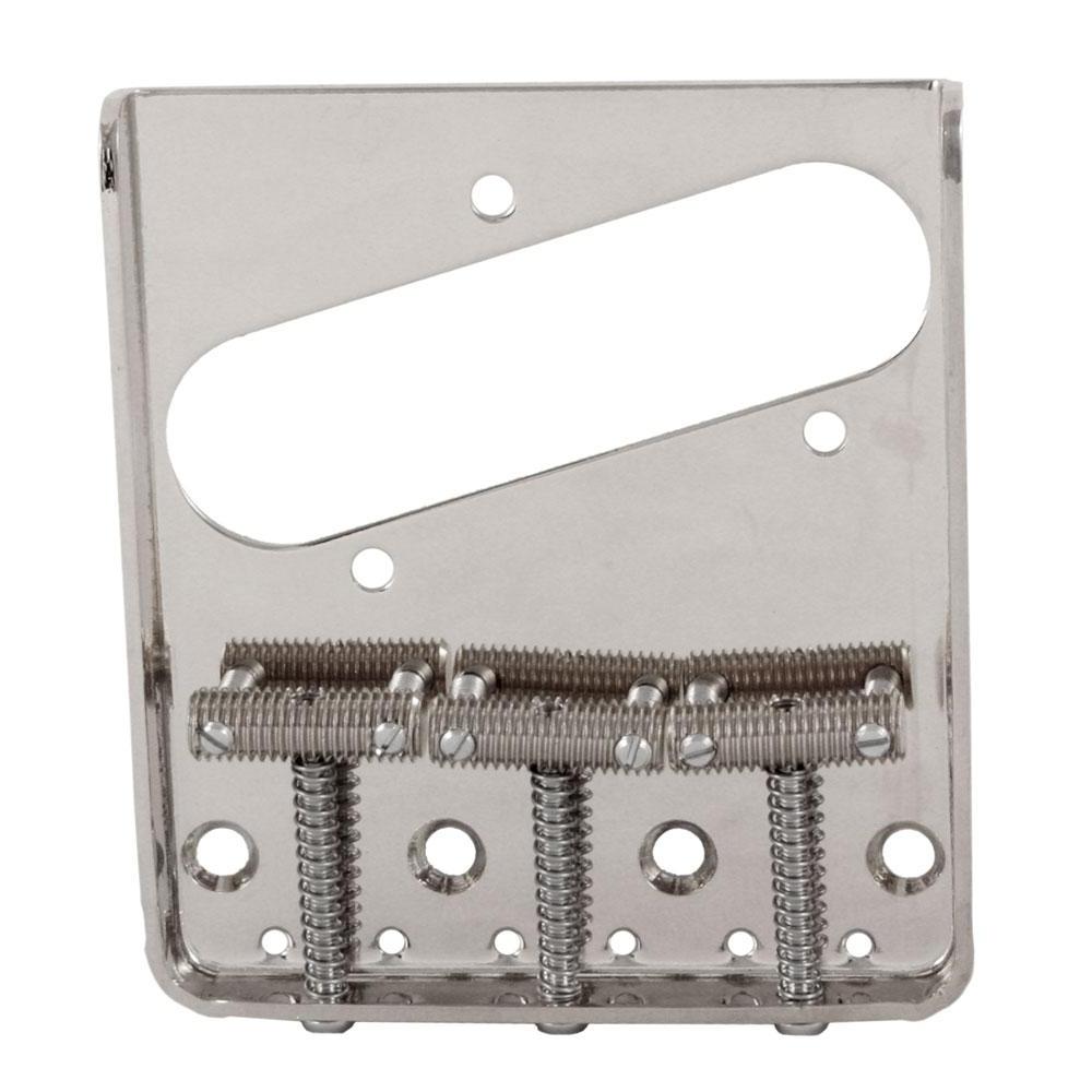 Allparts TB-0020 Vintage-style 3 Saddle Steel Bridge for Telecaster® Nickel