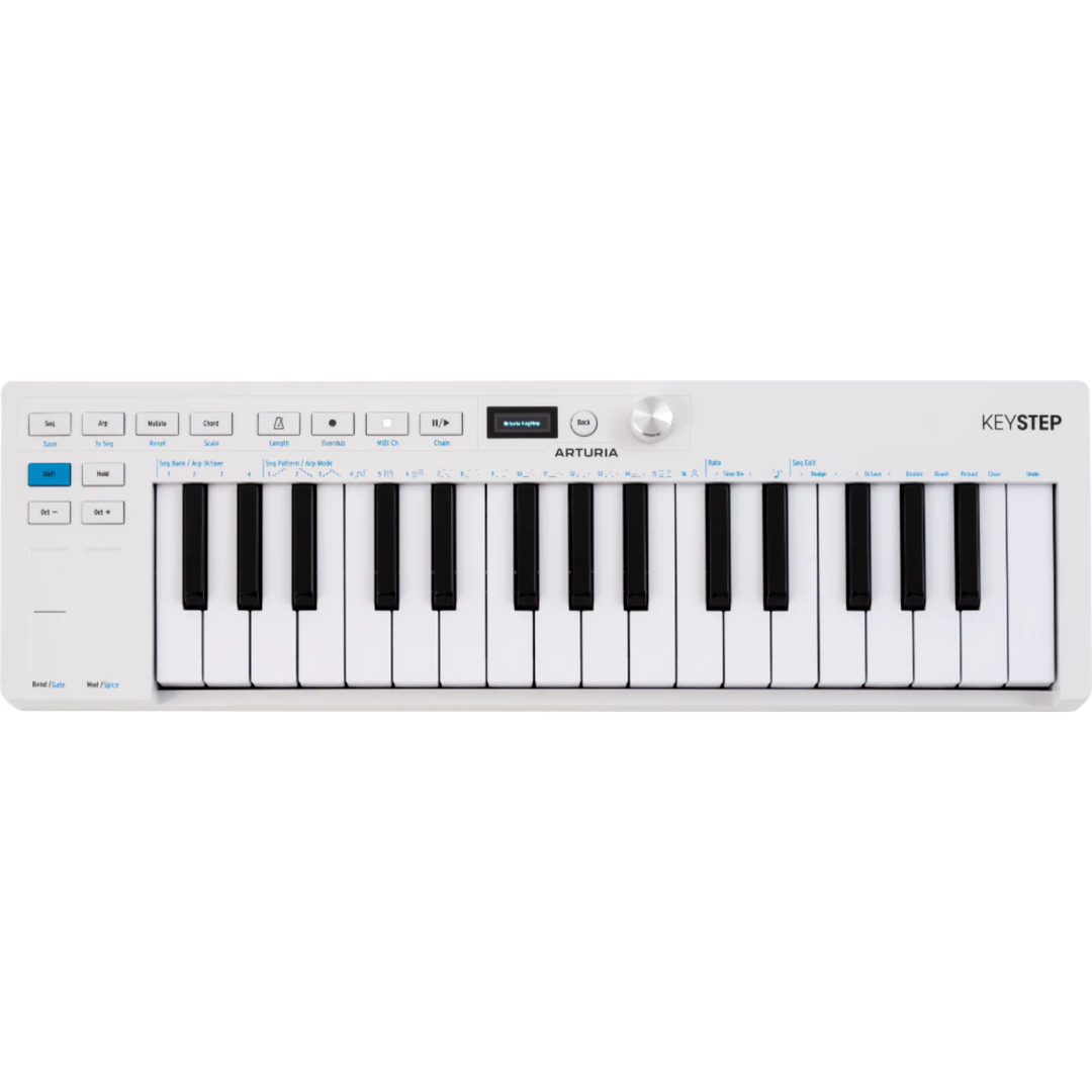 Arturia KEYSTEPMK2 Compact USB Controller And Sequencer (White) - 32 Keys
