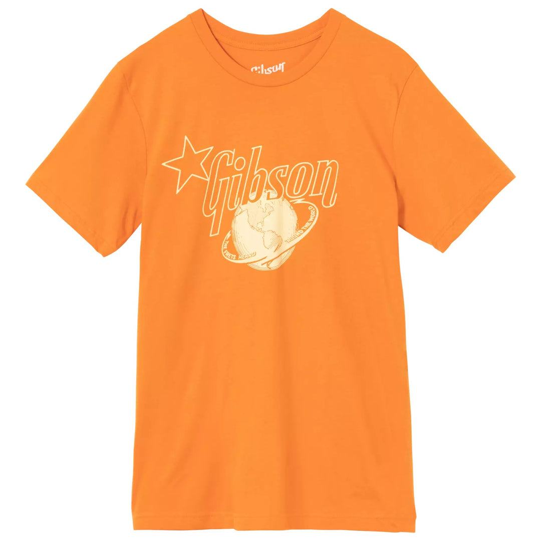 Gibson Frets Heard 'Round the World Orange Tee - 3XL