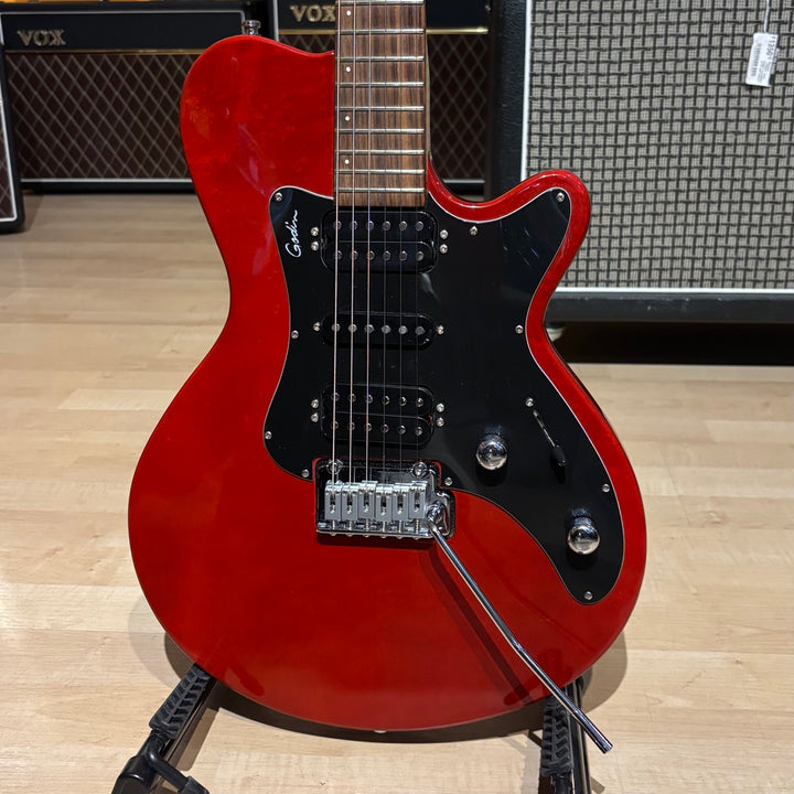 Godin - SD-XT HSH Trans Cherry Electric w/ Ibanez HH P-ups Godin MID P-up (No Case Or Bag-2004) - USED