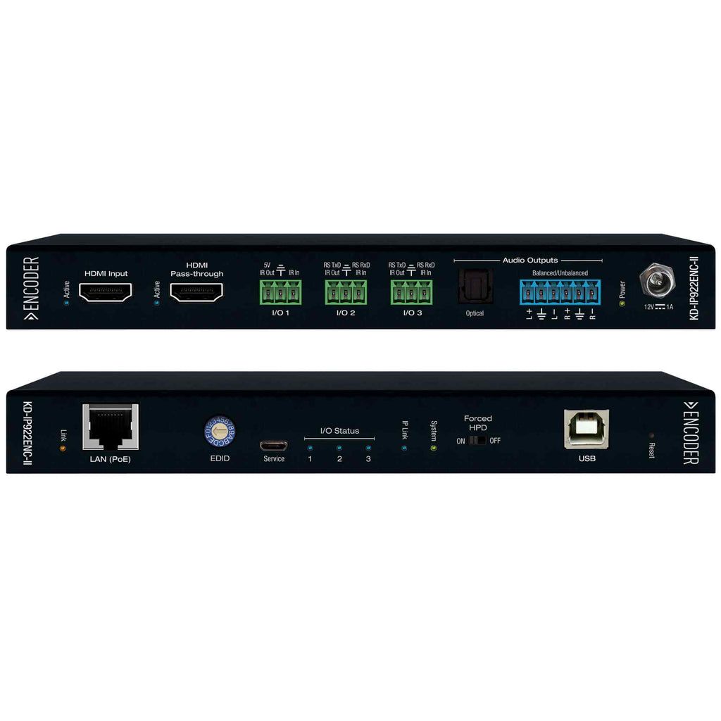 Key Digital KD-IP922ENC-II 4K AV over IP System Encoder w/ PoE & Open API Control Ports