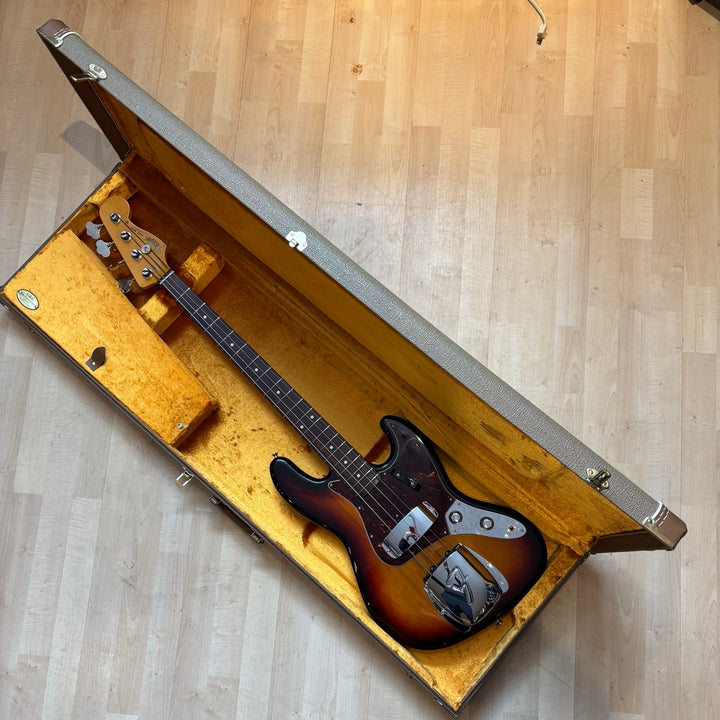 Fender - AVRI 60's Jazz Bass 3-TSB Rosewood  w/OHSC & Case Candy ( MINT 2011) - USED