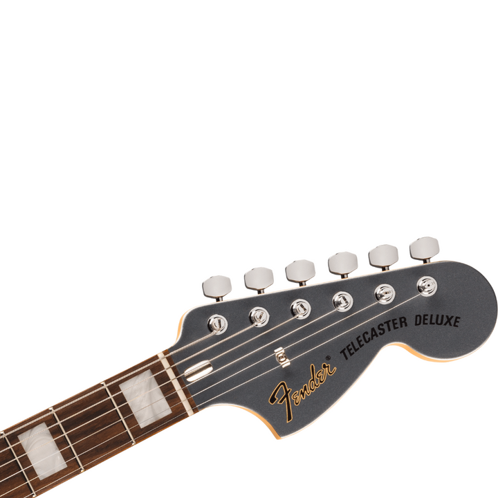 Fender USA Chris Shiflett Cleaver Telecaster Deluxe, Rosewood Fingerboard (Charcoal Frost Metallic) Electric Guitar