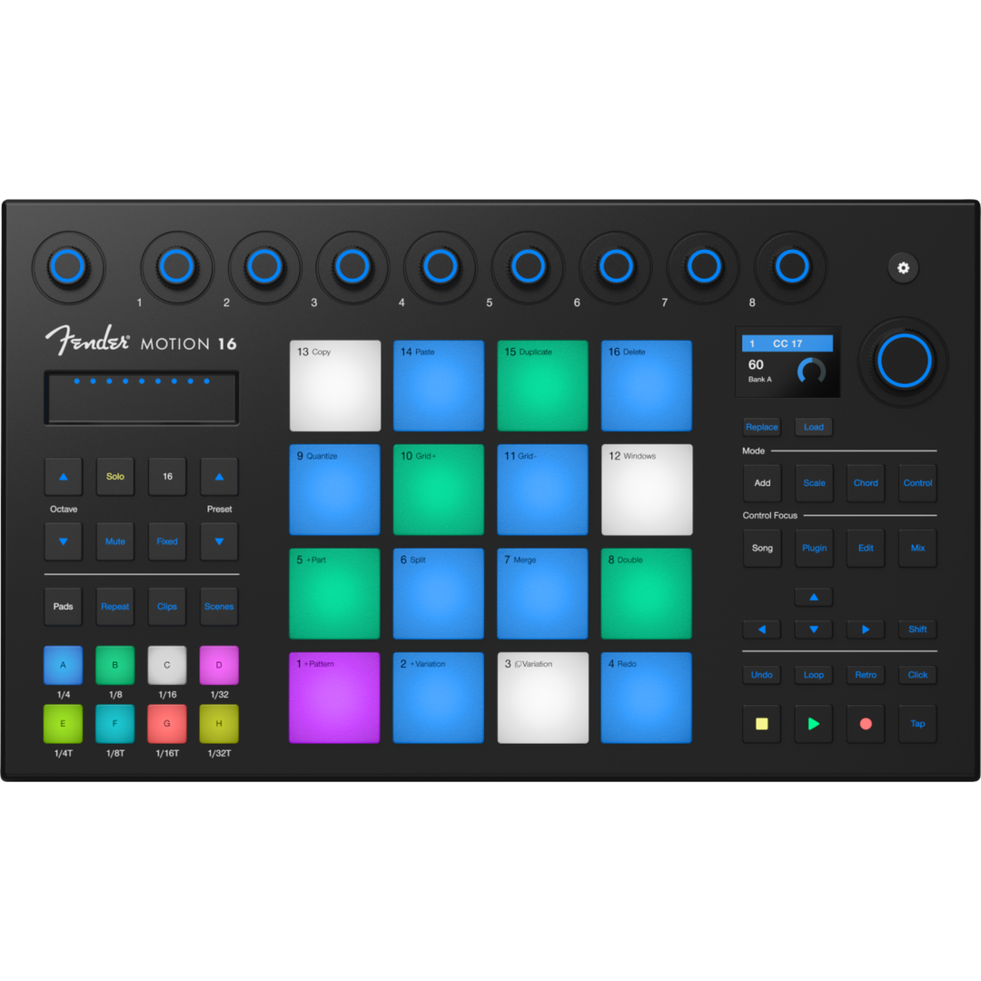 Fender MOTION16 16 Pad & transport MIDI Controller
