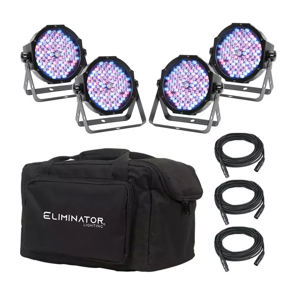 Are you in need of a turnkey wash light solution? Check out theMega Flat Pak EP, a complete wash light setup that combines four Mega Par Profile Plus LED fixtures with three 6' DMX cables and a soft carrying bag to provide the primary components of a mobile lighting rig with protection from the rigors of on-the-road wear and tear.