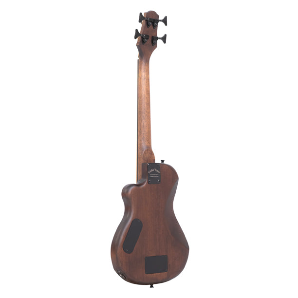 Gold Tone 23-Inch Scale Matte Black Electric Microbass with Gig Bag
