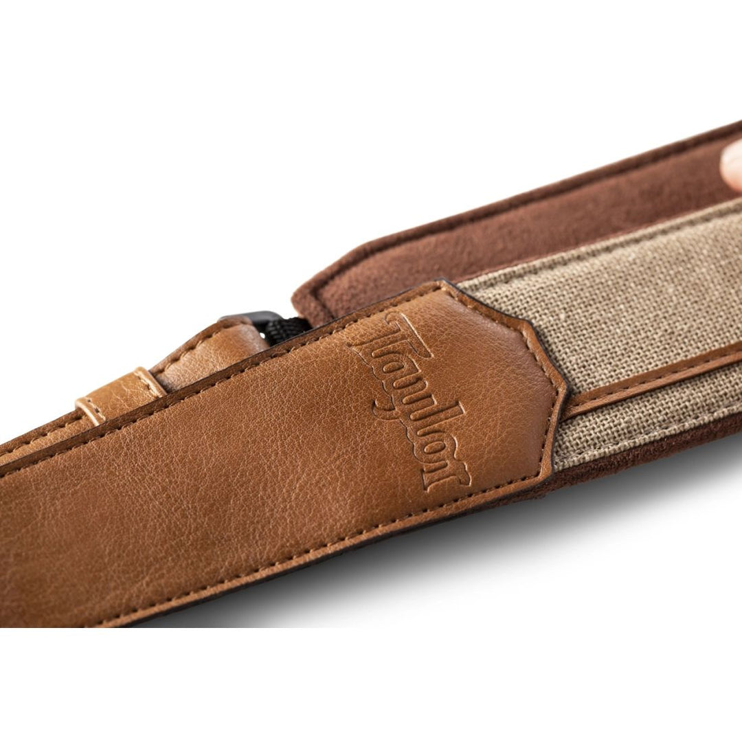 Taylor Guitars 2.5'' Vegan Leather Strap with Natural Textile - Tan