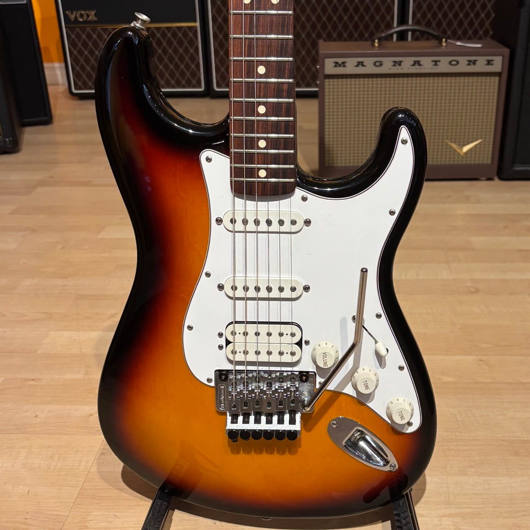 Used Fender Fat Strat with Floyd Rose II & Hard Shell Case (Rosewood - 3-Color Sunburst - 2000) - View 16