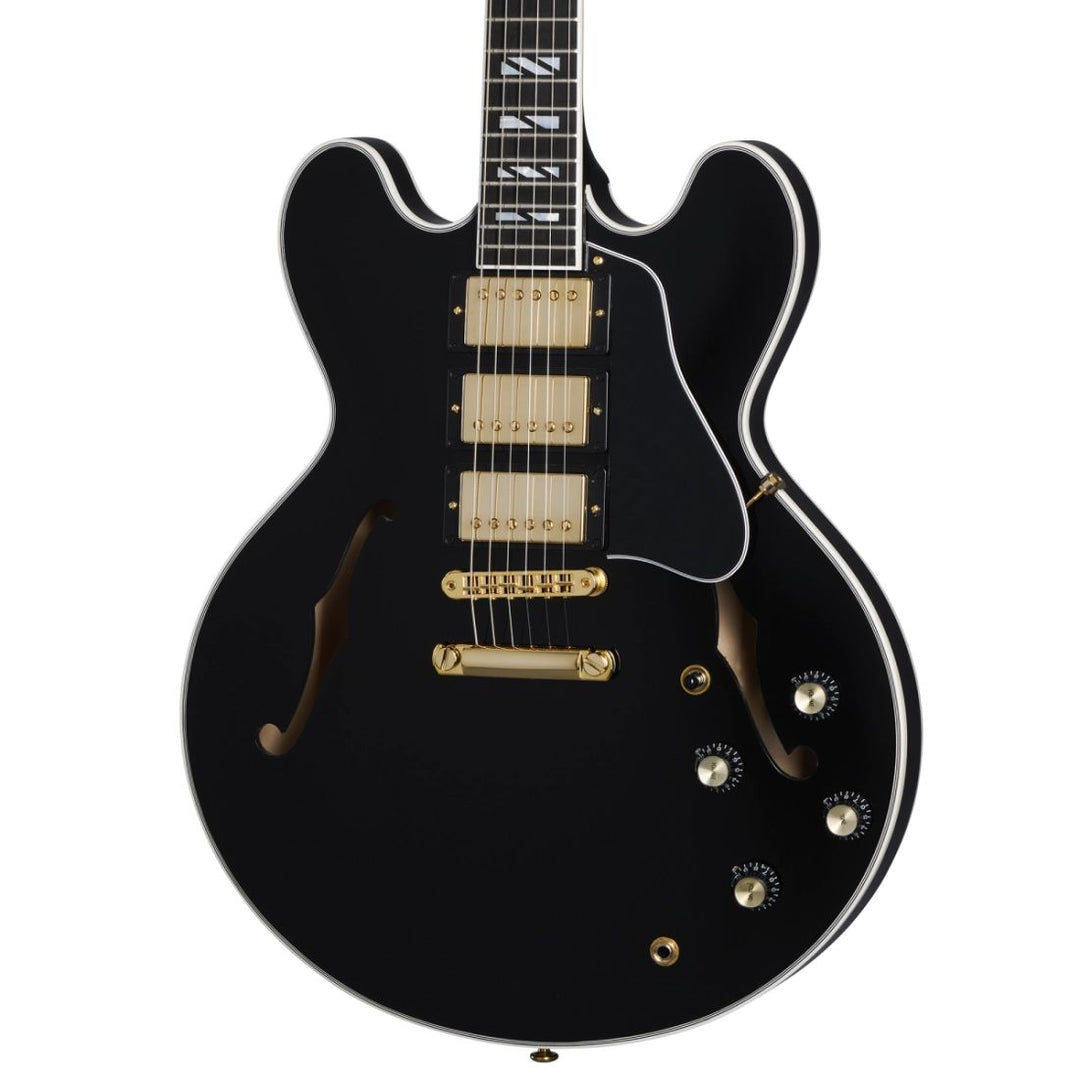 Gibson ES-335 Supreme 3-Pickup Electric Guitar with Hardshell Case - Ebony