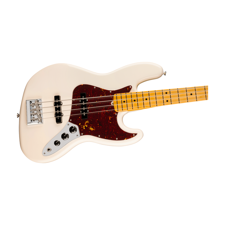Fender American Professional Jazz Bass Maple Fingerboard Electric Bass (Olympic White)