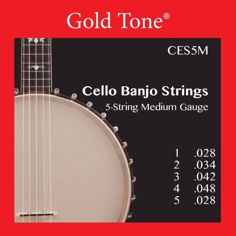 Gold Tone Banjo Cello 5 String Medium Strings