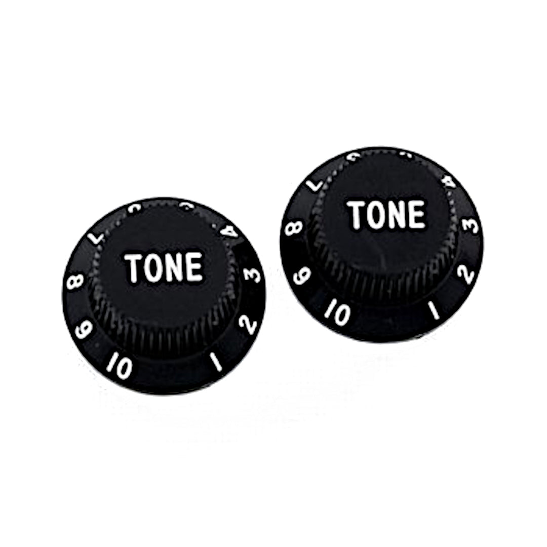 Allparts PK-0153-B23 Black Tone Knobs - 50 Piece Bulk Pack