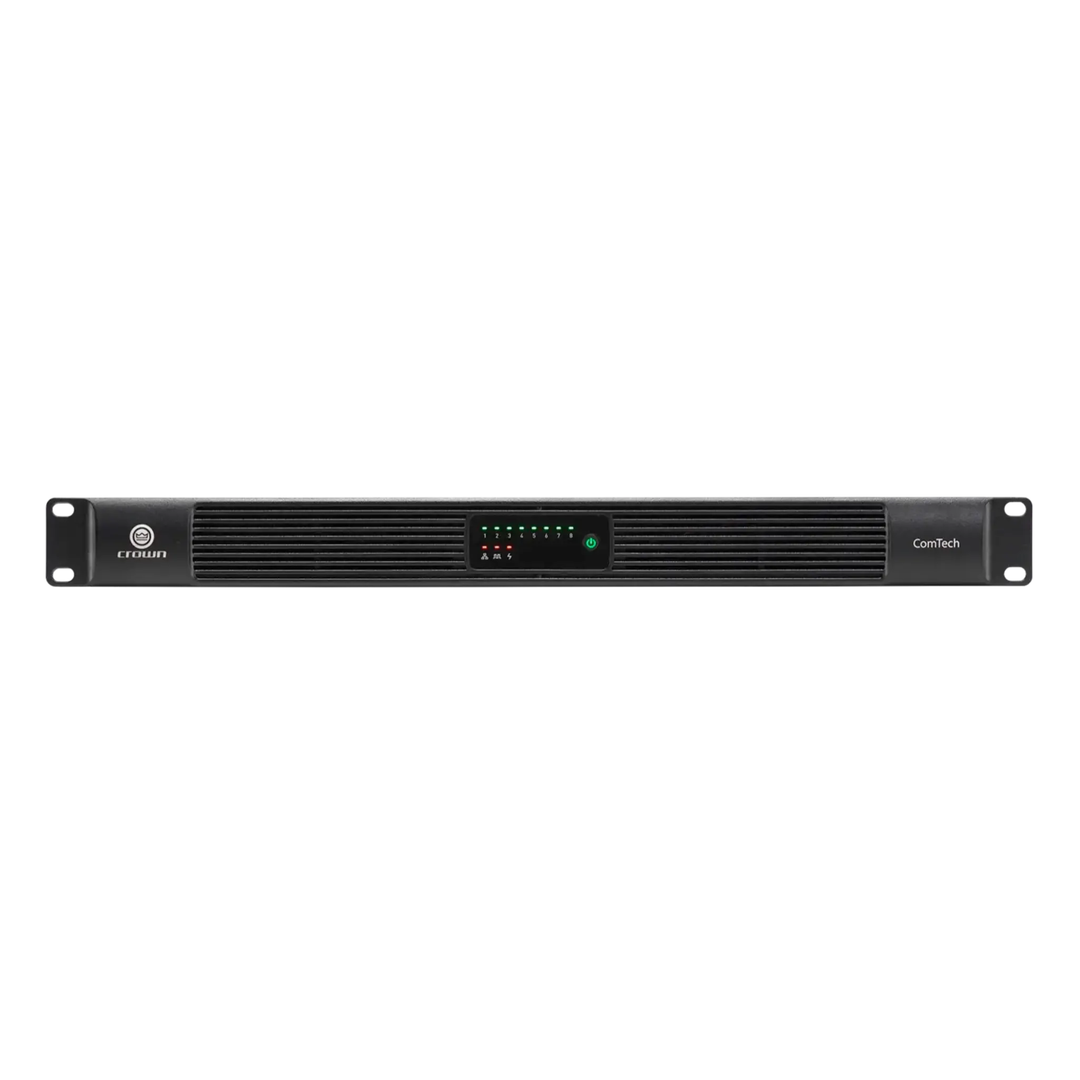 Crown CTD-8125 Eight-channel, 125W/ch. Power Sharing Amplifier with DSP and Dante