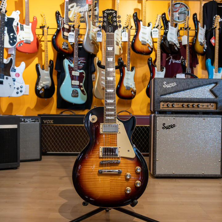 Epiphone - Les Paul Standard  Tobacco Burst   w/ Gibson BLK & White Gig Bag (2020) - USED