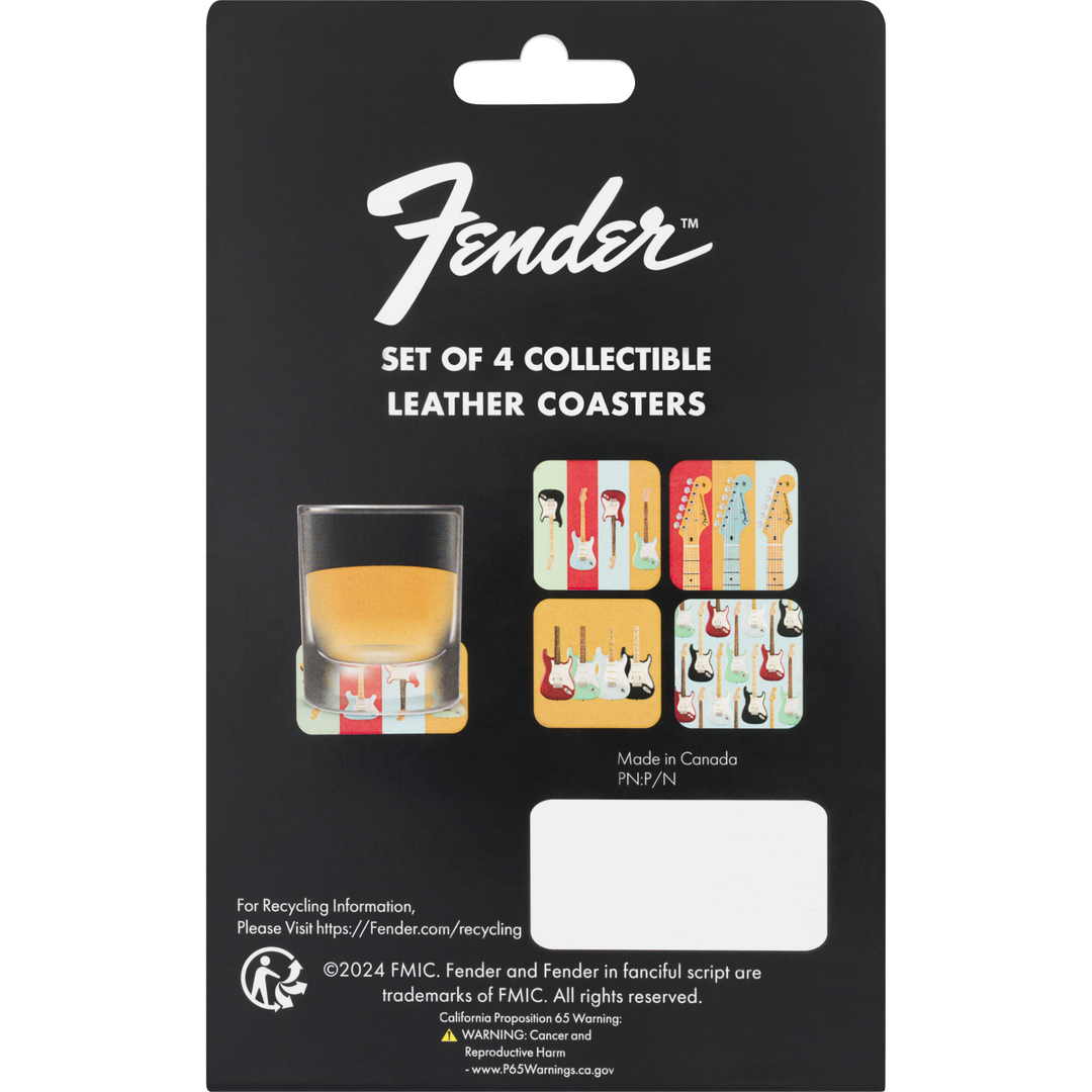Fender ® Stratocaster™ Modern Design Coaster Set