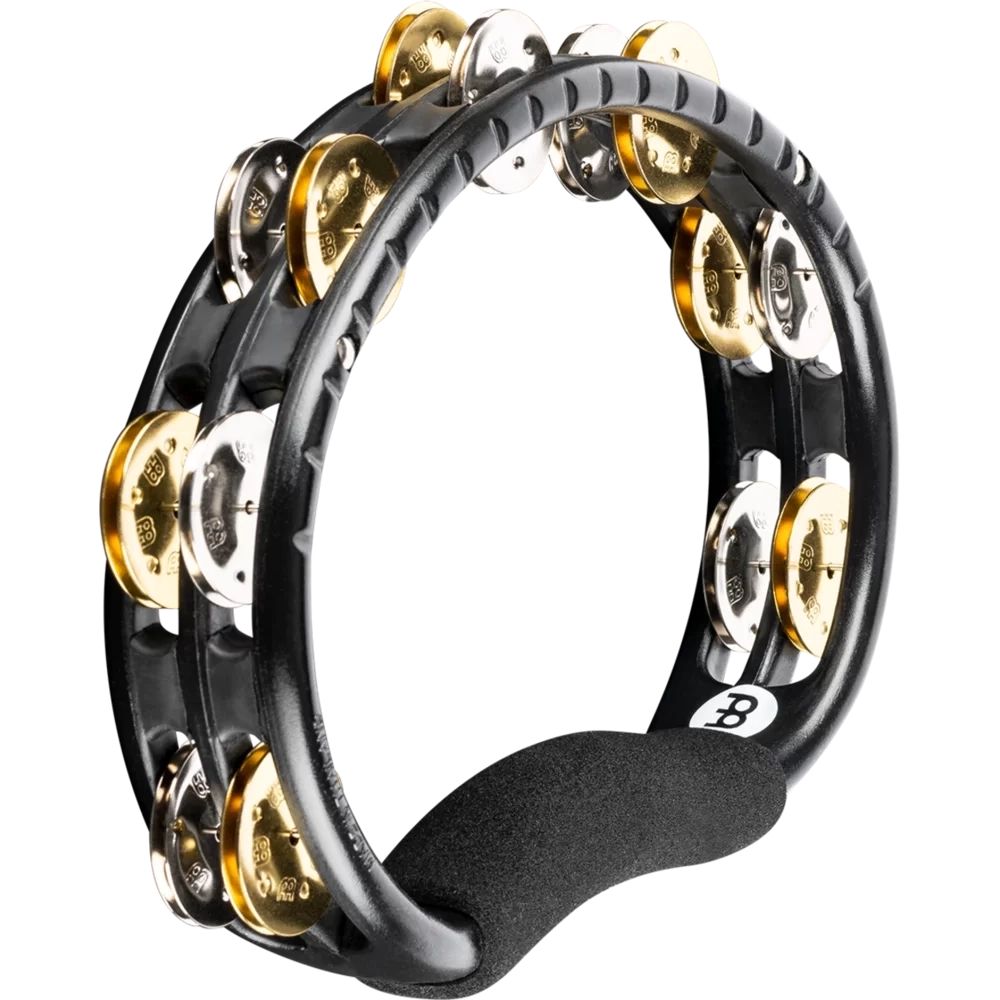 Meinl Traditional ABS Series Mixed Jingles Hand Held Tambourine - Black
