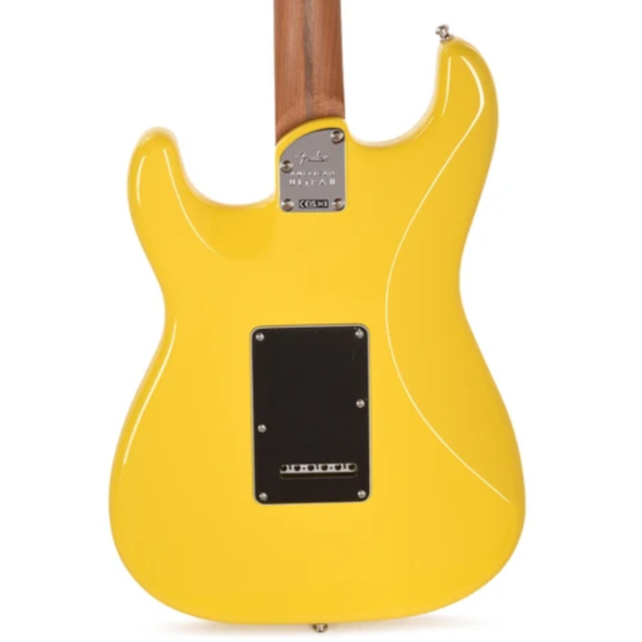 Fender Dealer Exclusive American Ultra II Stratocaster HSS Roasted Maple Fingerboard Electric Guitar (Graffiti Yellow)