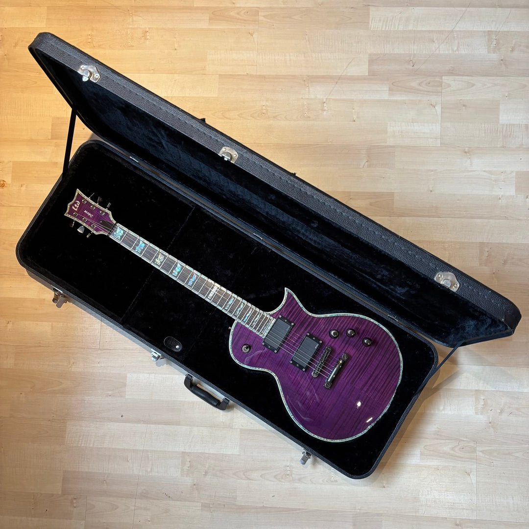 ESP LTD - EC1000 FM Trans Purple w/ EMG 60-81's & ESP Molded Hard Shell Case (2008) (Used - Consignment)