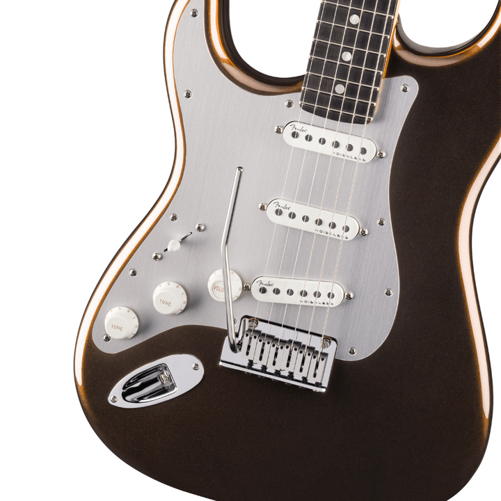 Fender American Ultra II Stratocaster (Left-Handed) Ebony Fingerboard (Texas Tea)  Electric Guitar