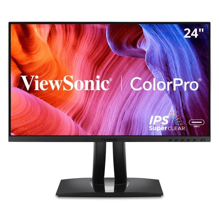 Viewsonic VP2456A 24" ColorPro IPS Monitor  Full HD, USB-C, Pantone Validated, Ergonomic
