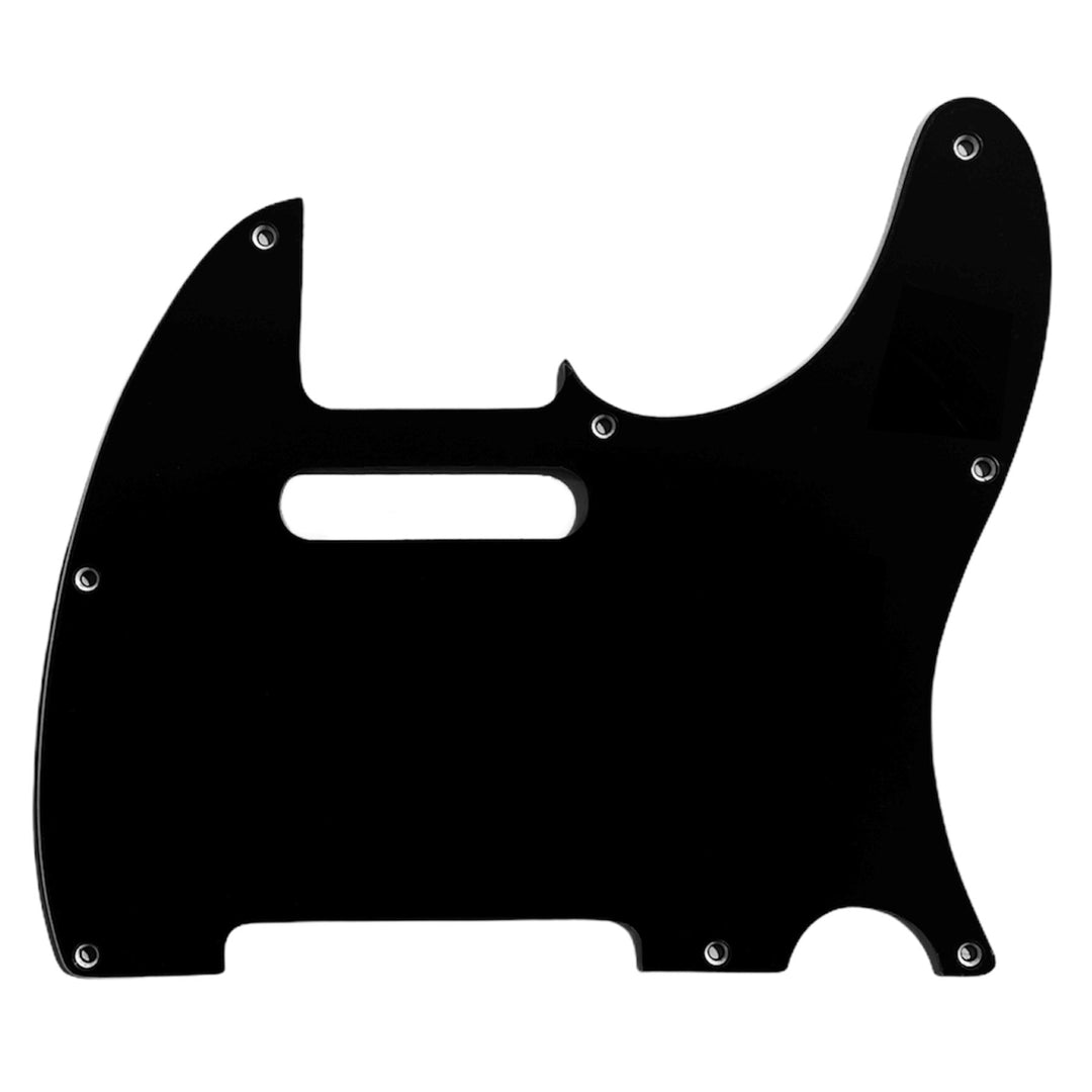 Allparts PG-0562 8-hole Pickguard for Telecaster® Black 3-ply (B/W/B) .090