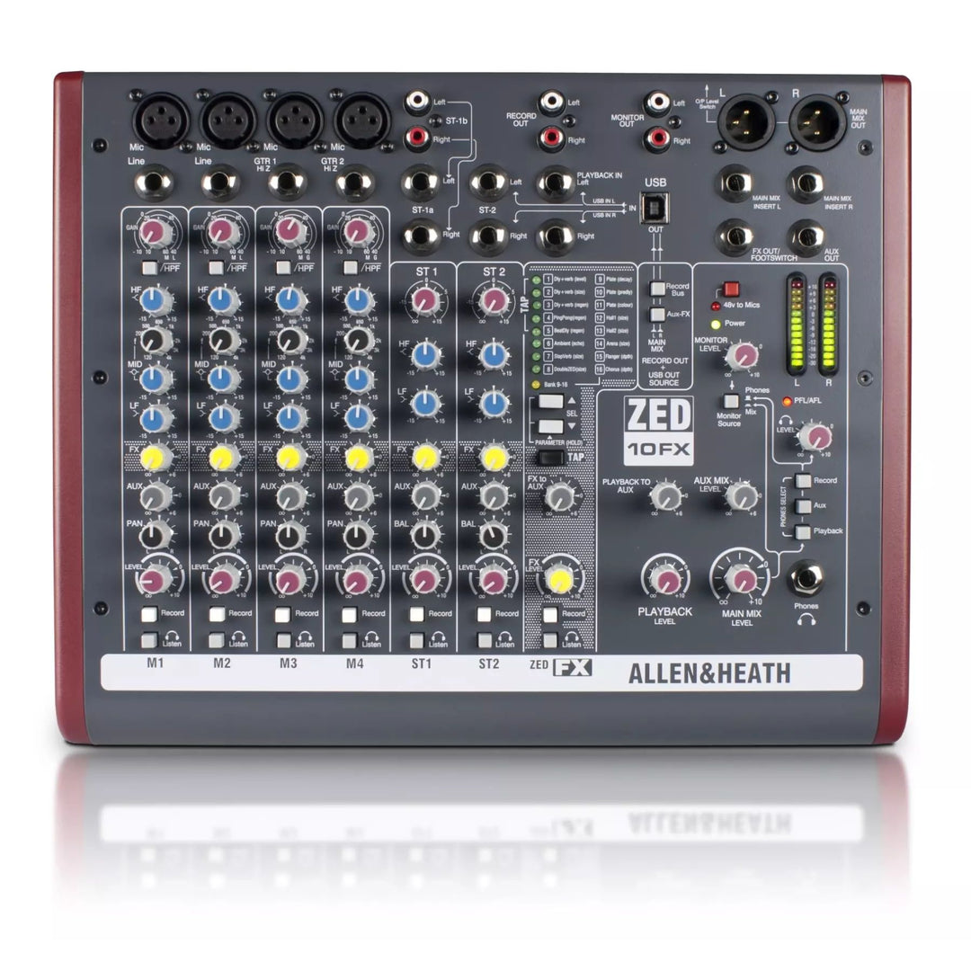 Allen & Heath ZED-10FX 10 Channel Live/Recording Mixer with USB & FX