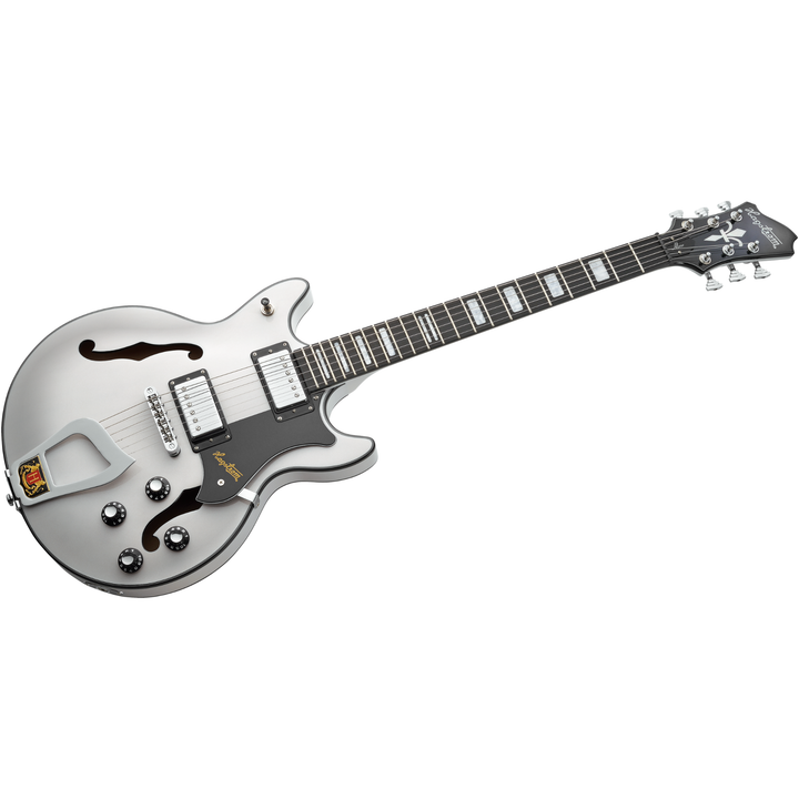 Hagstrom Viking Alvar, Semi-Hollow Electric Guitar,  Left Handed (Swedish Frost) ALV-L-SFT