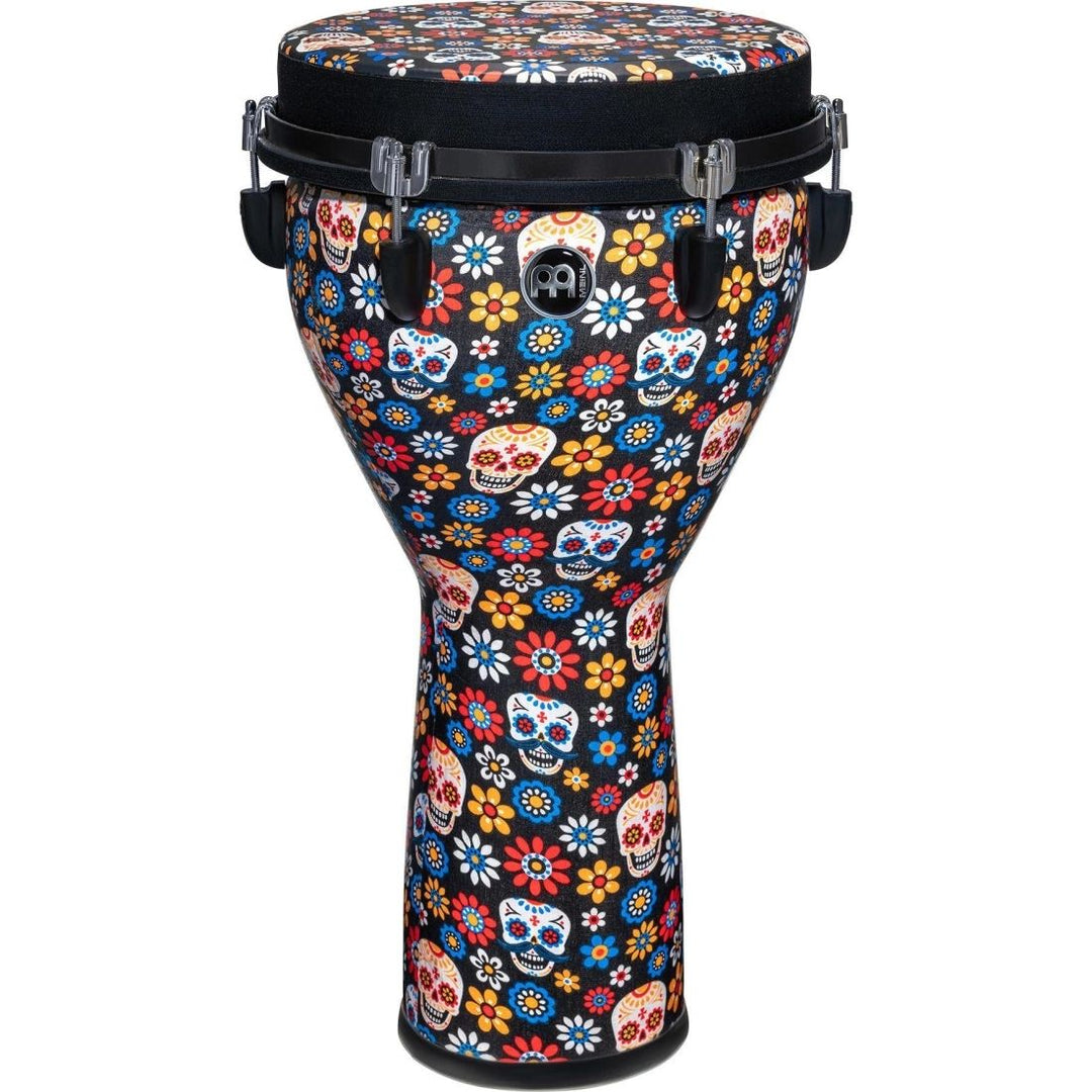 Meinl 12'' Jumbo Djembe with Matching Synthetic Designer Head, Day of the Dead
