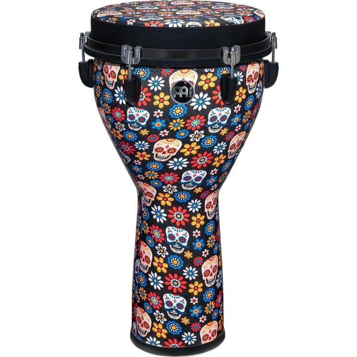 Meinl 12'' Jumbo Djembe with Matching Synthetic Designer Head, Day of the Dead