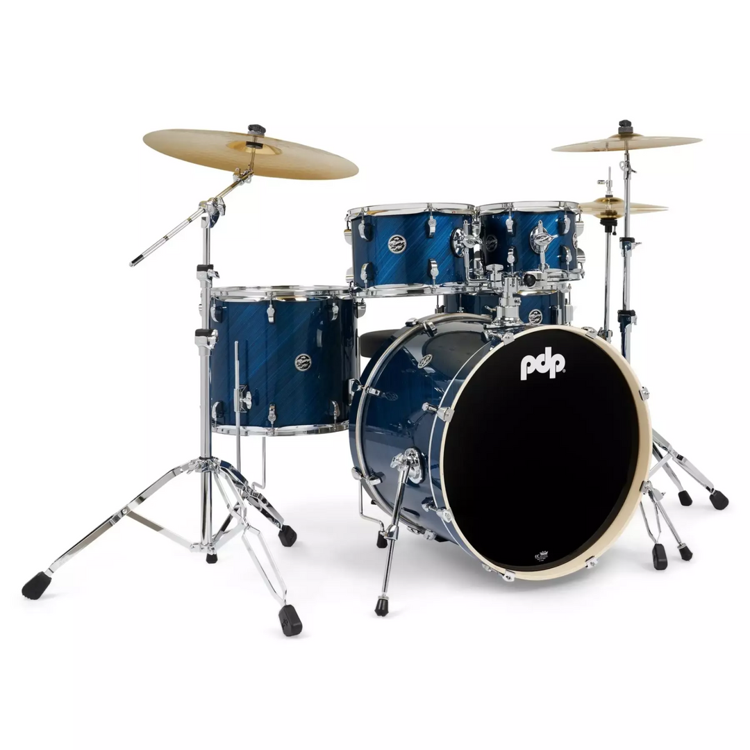 PDP PDMA2215KTTB- PDP Mainstage 5-piece Drum Set - Twisted Blue Steel