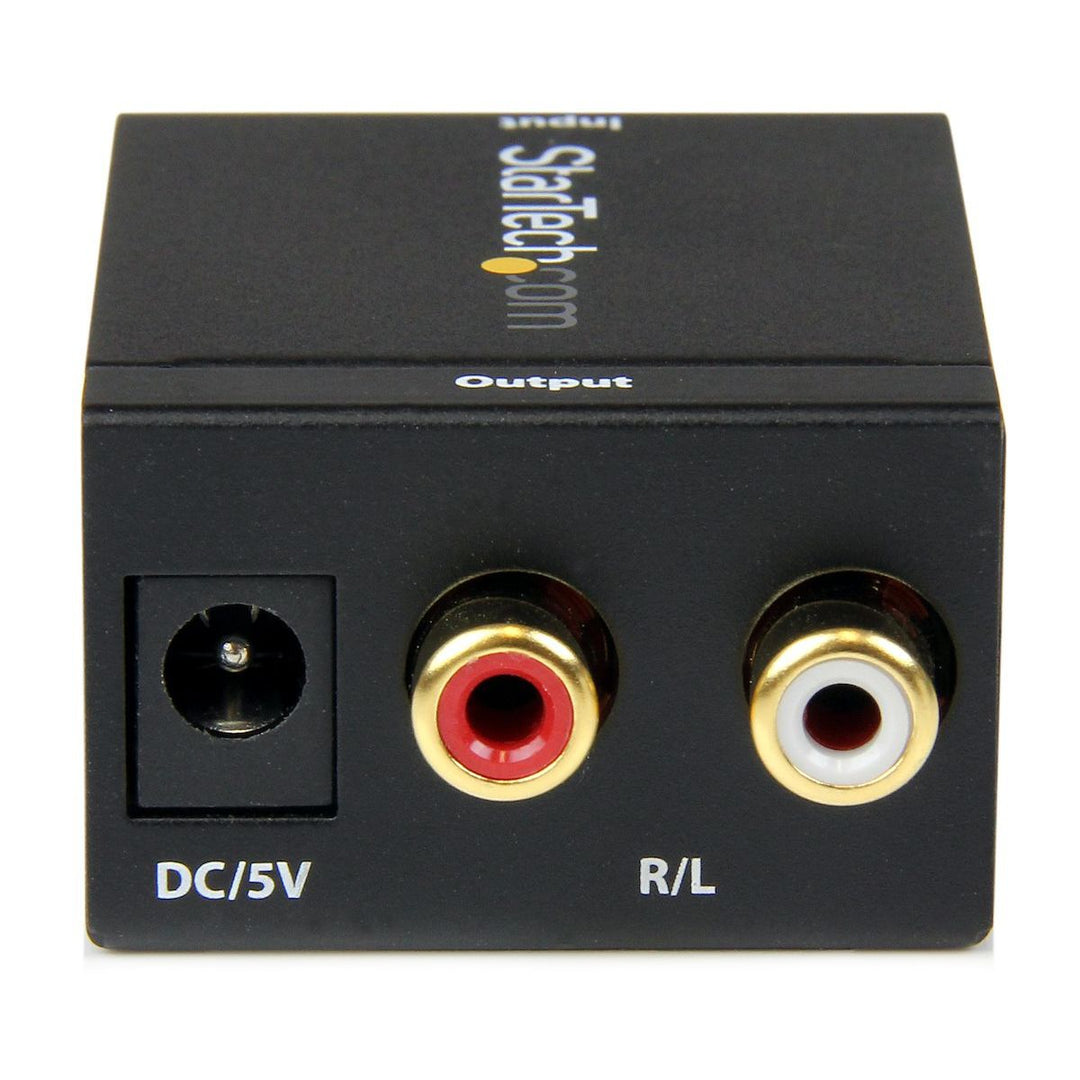 Startech SPDIF2AA SPDIF Digital Coaxial or Toslink Optical to Stereo RCA Audio Converter