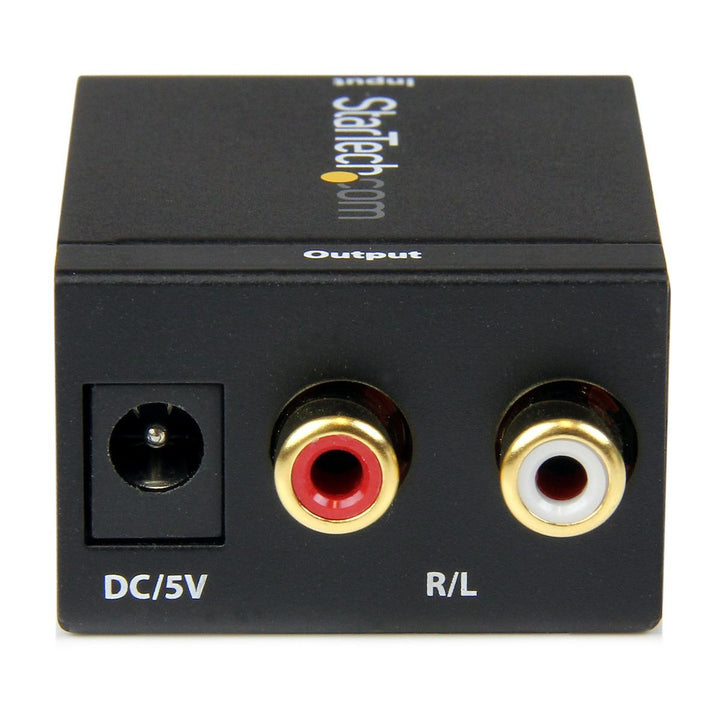 Startech SPDIF2AA SPDIF Digital Coaxial or Toslink Optical to Stereo RCA Audio Converter