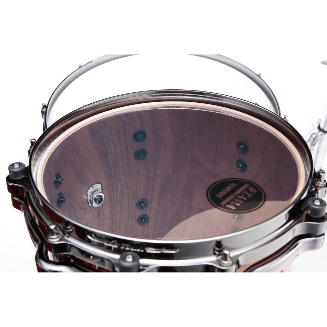 Tama Starclassic Walnut/Birch 5-Piece Shell Pack (22,10,12,14,16) with Black Nickel Shell Hardware - Vermillion Bosse Fonce Fade