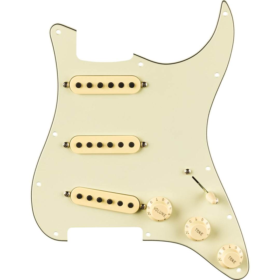 Fender Pre-Wired Strat® Pickguard, Eric Johnson Signature, Mint Green 11 Hole PG