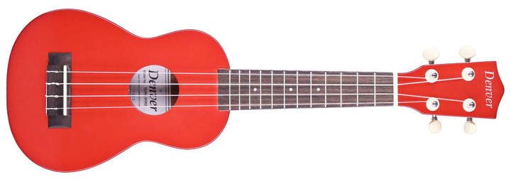Denver DUKE-SHRD Shiny Series Soprano Ukulele - Red