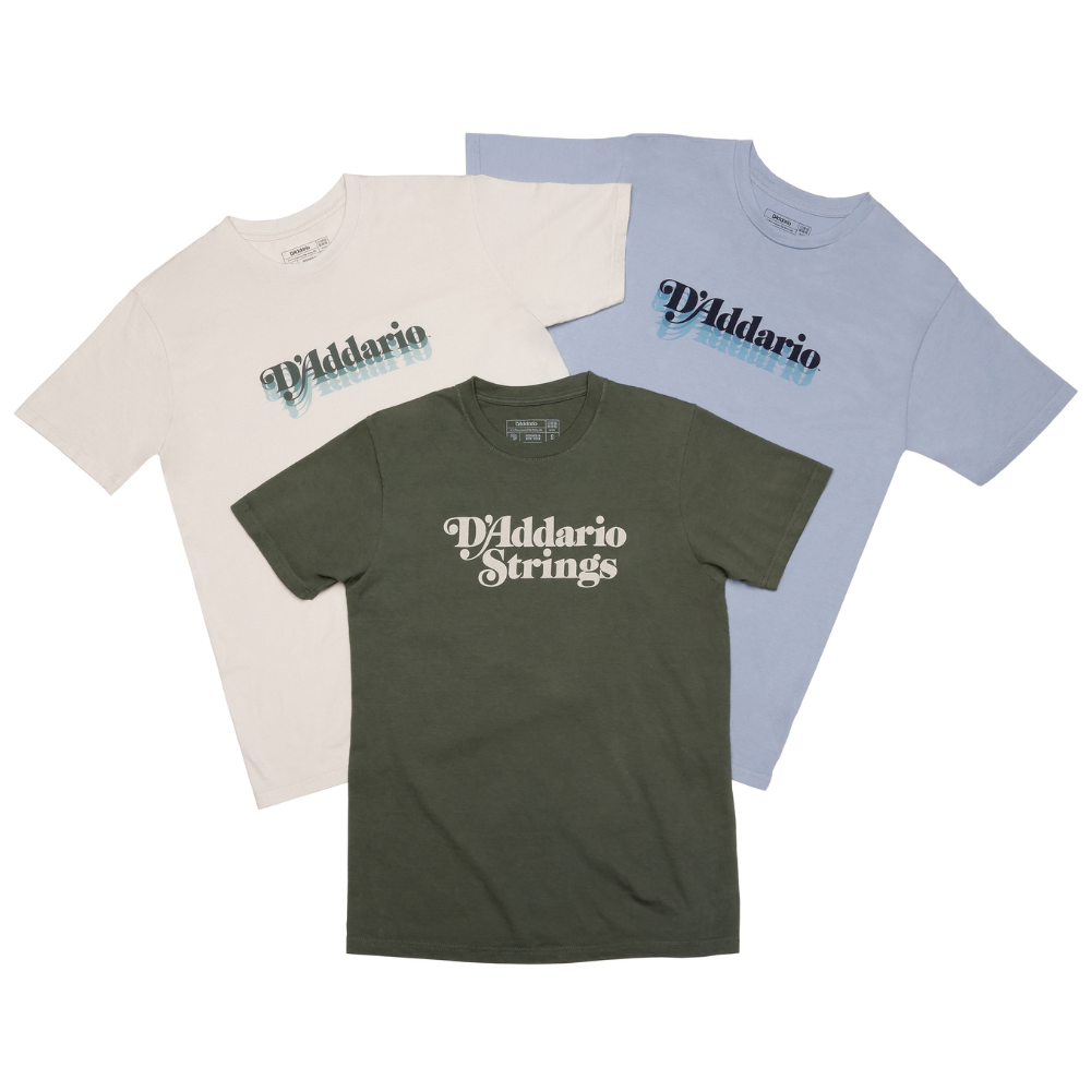 D'Addario ATD230675 D'Addario Tee Heritage - Blue,  2X