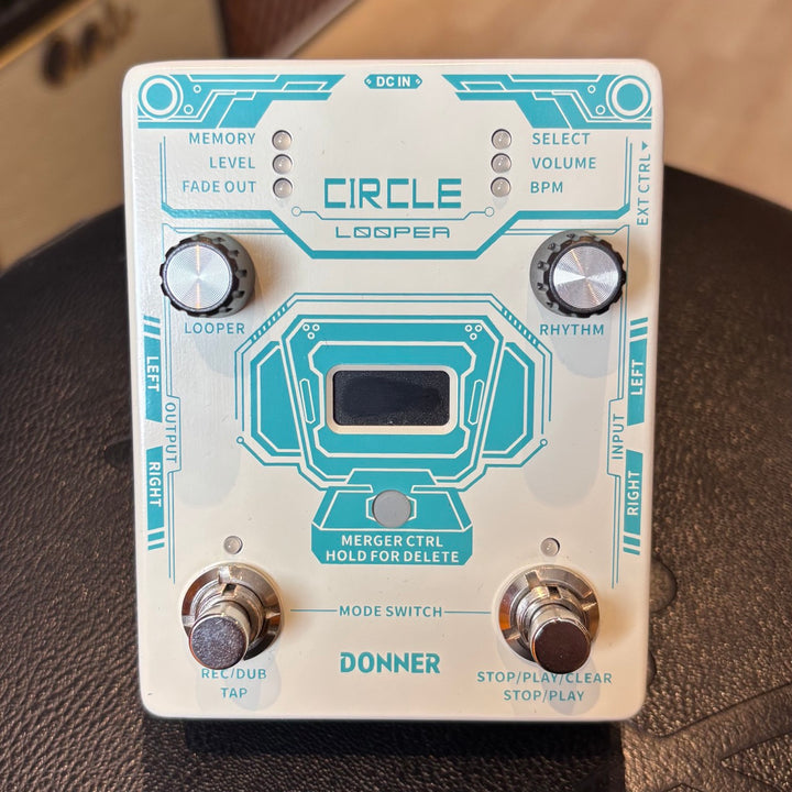 Donner - Circle Looper Guitar FX Pedal w/ Box & User Guide - USED