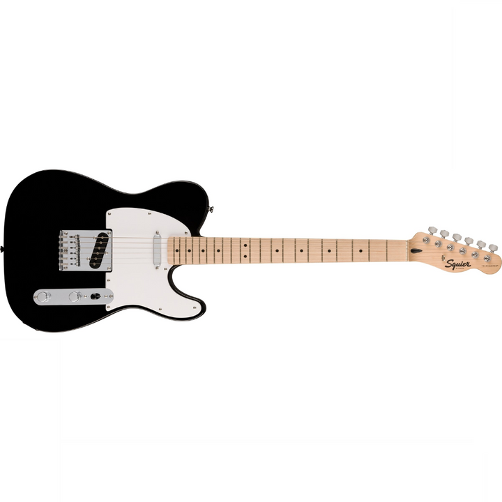Squier Sonic Telecaster , Maple Fingerboard, White Pickguard - Black