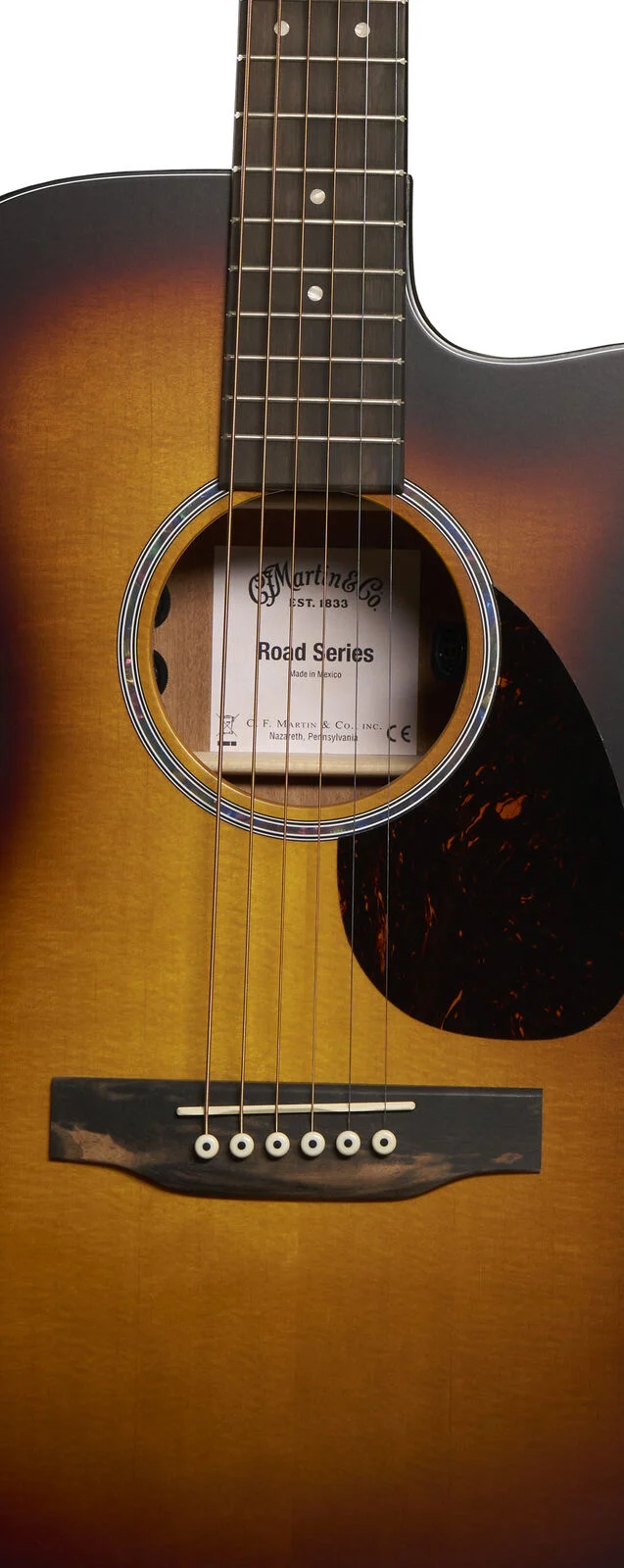 Martin OMC-10E Road Series Modern Acoustic-electric Guitar - 1935 Sunburst
