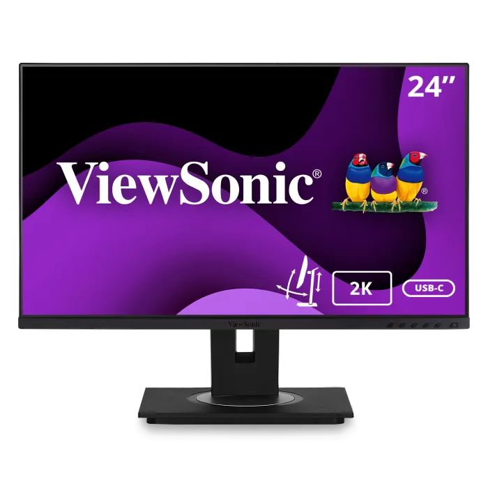 Viewsonic VG2455-2K 24" IPS Monitor  Quad HD 2560x1440, Advanced Ergonomics