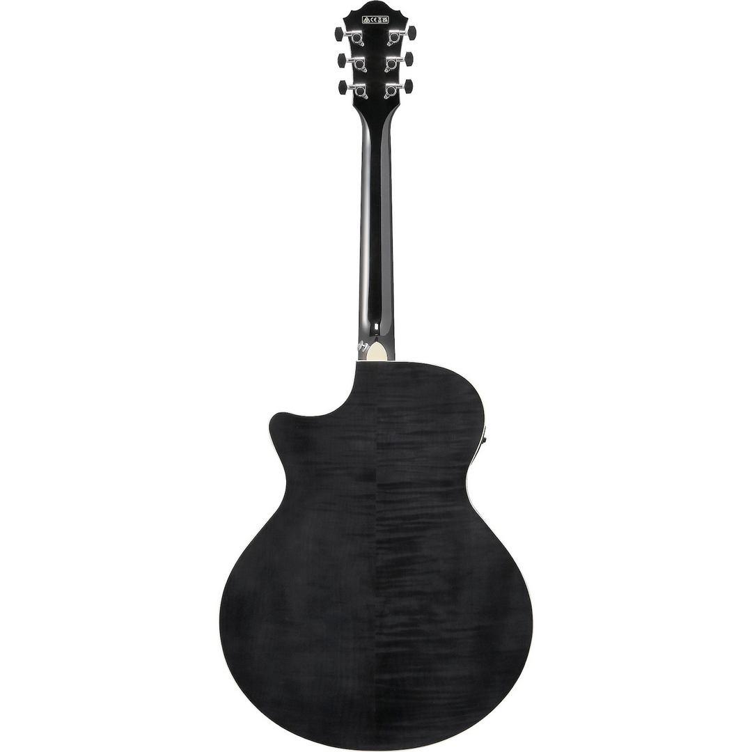 Ibanez AE170TBK AE Acoustic Electric Guitar Transparent Black High Gloss