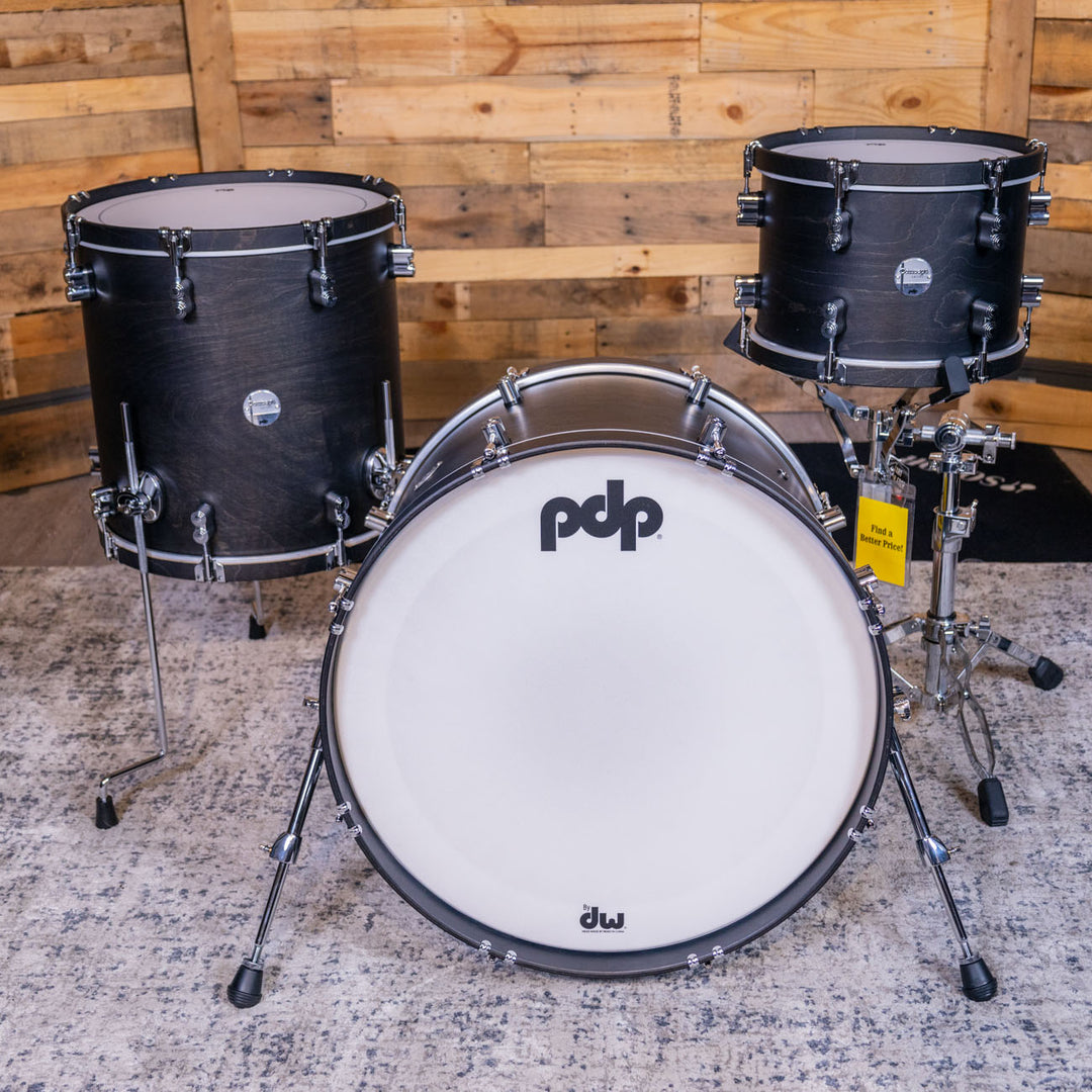 PDP Concept Maple Classic 3-Piece Shell Pack (9x13 No STM, 16x16FT, 16x22 Kick) - Ebony Stain