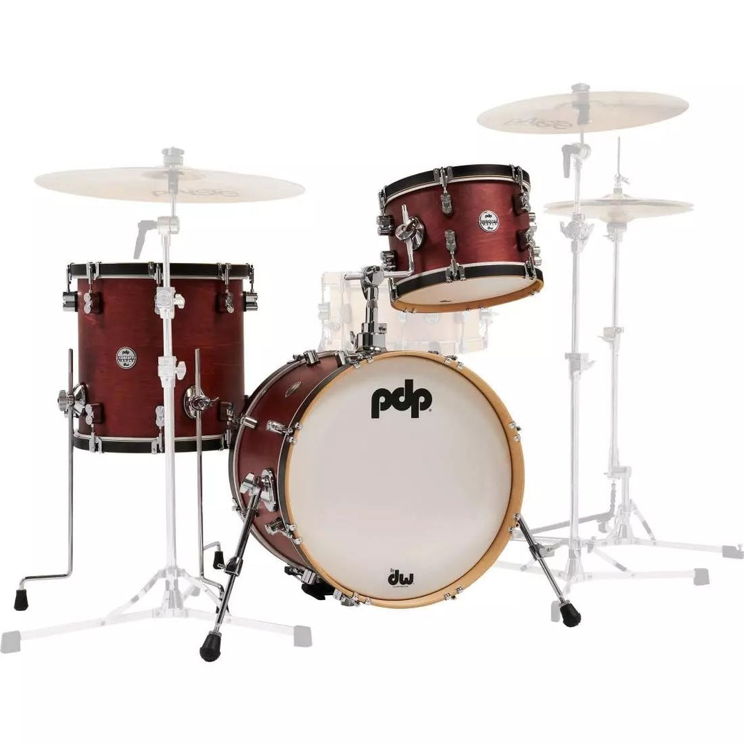 PDP Concept Maple Classic 3-Piece Shell Pack (9x13 No STM, 16x16FT, 14x20 Kick) - Ox Blood Stain