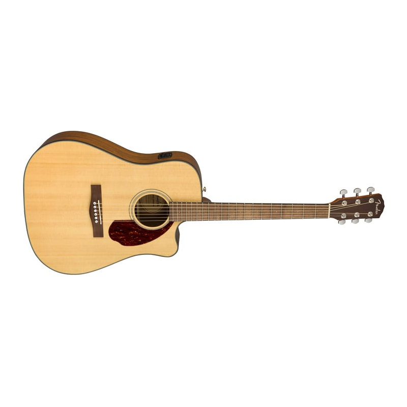 Fender CD-140SCE Dreadnought Walnut Fingerboard Acoustic Guitar w/ Case - Natural